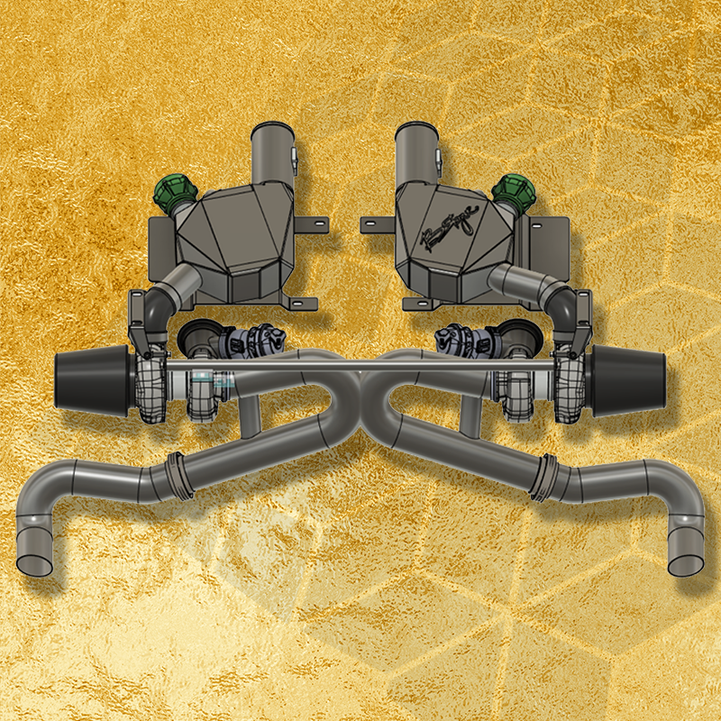 BR-1x GOLD TWIN TURBO PACKAGE - 1100whp